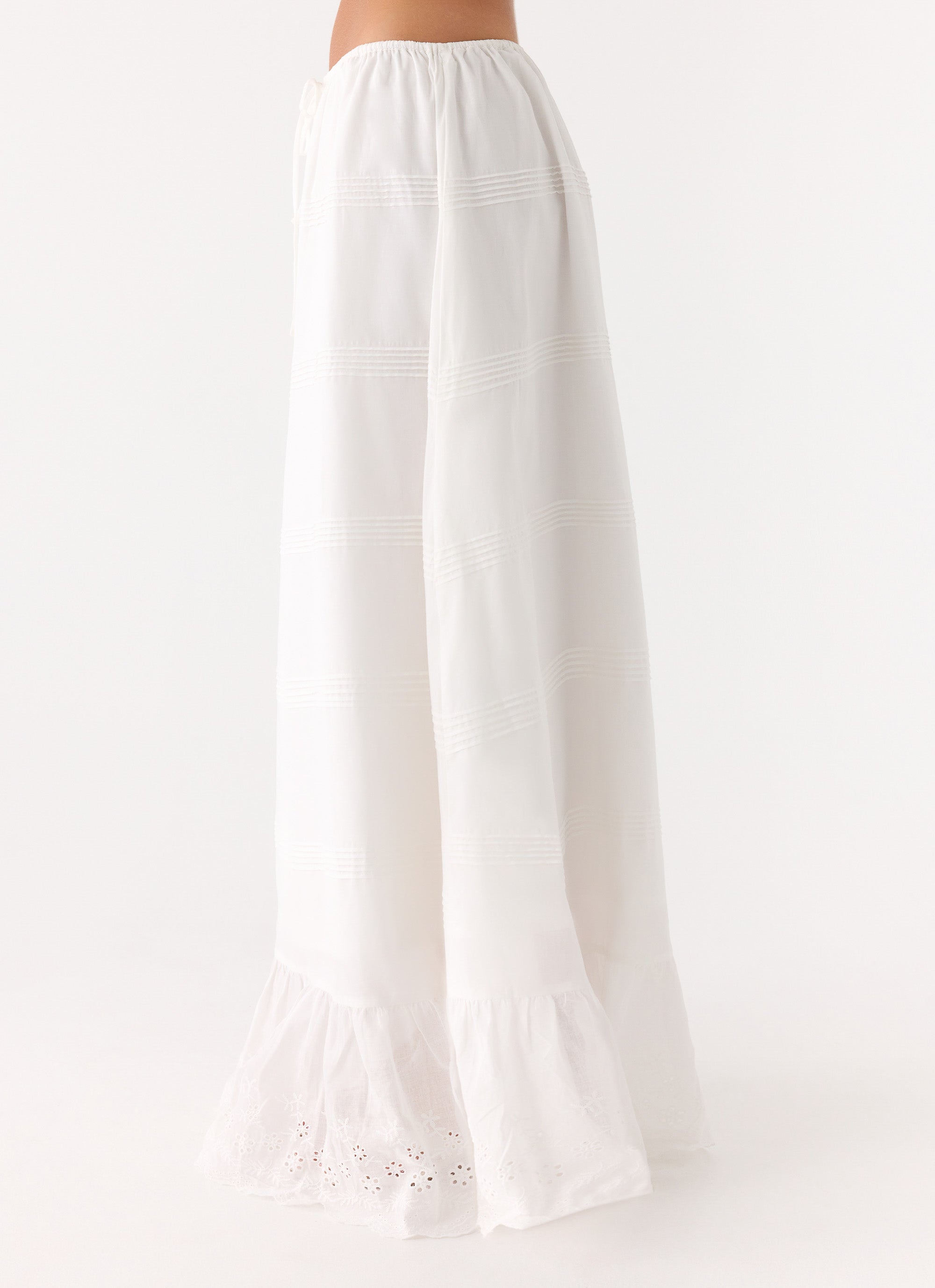 Lior Cotton Maxi Skirt - White
