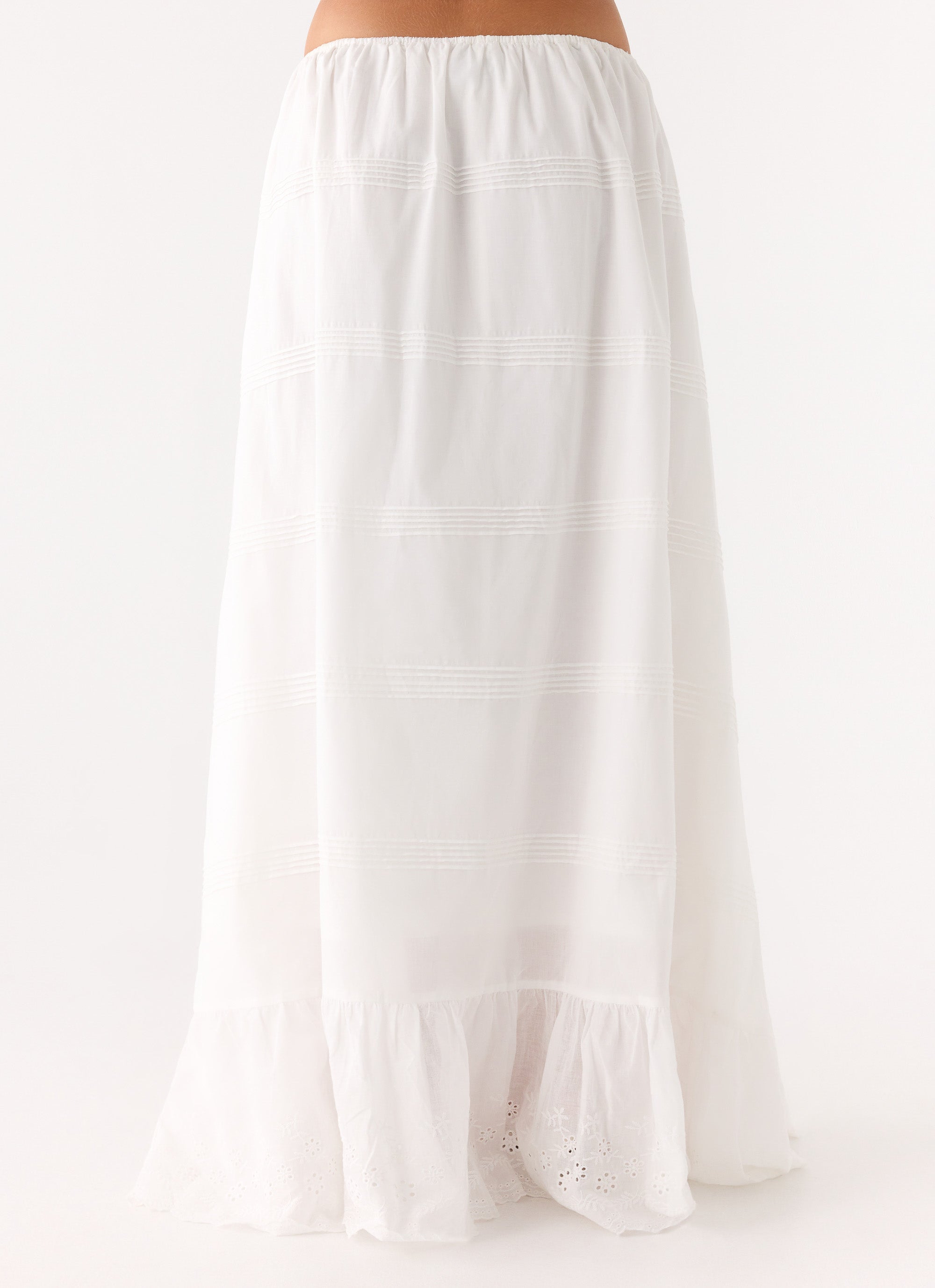 Lior Cotton Maxi Skirt - White