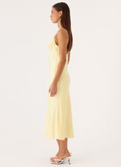 Lisette Midi Dress - Yellow