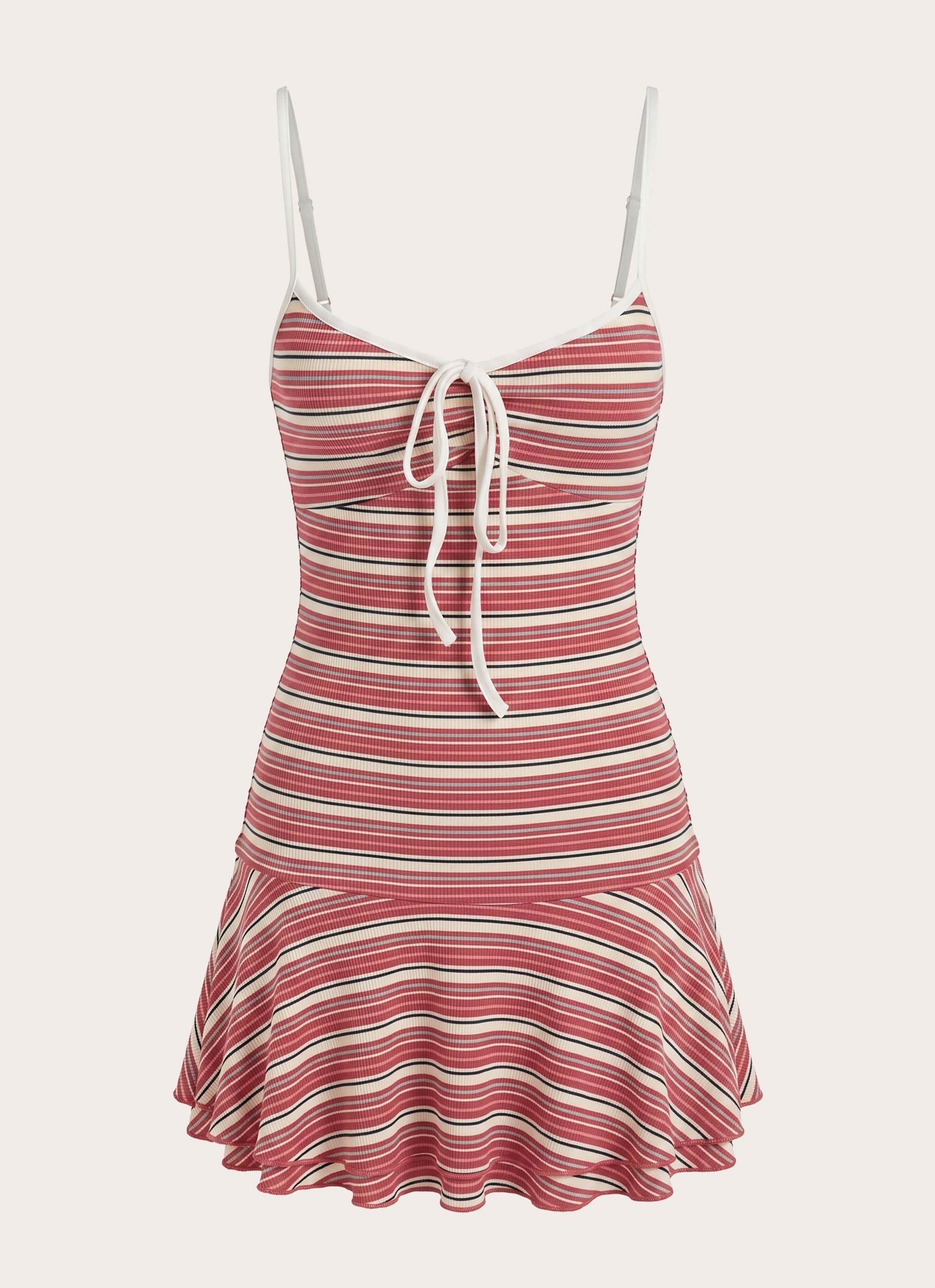 Little Bit Mini Dress - Red Stripe