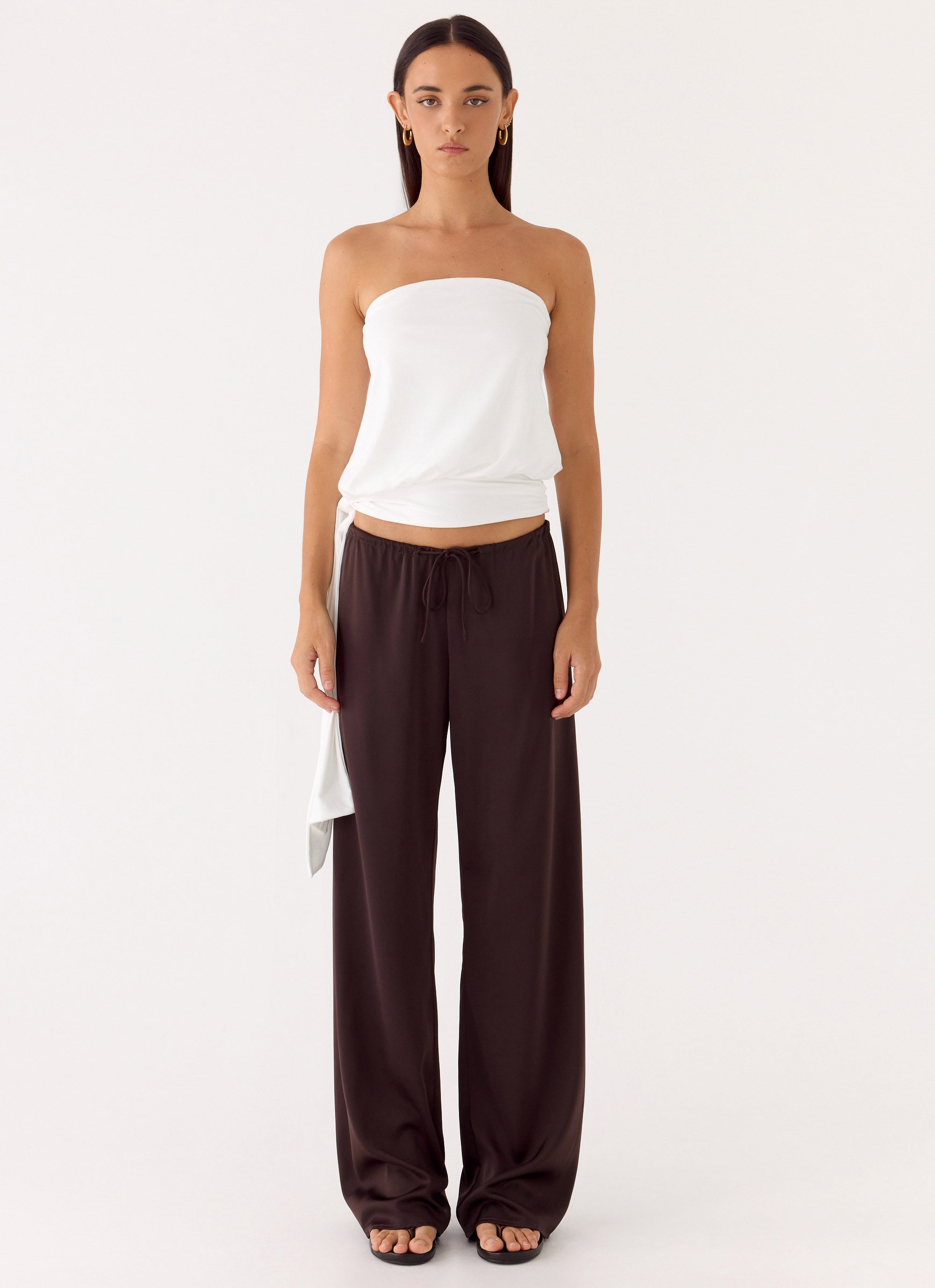 Livia Strapless Top - White