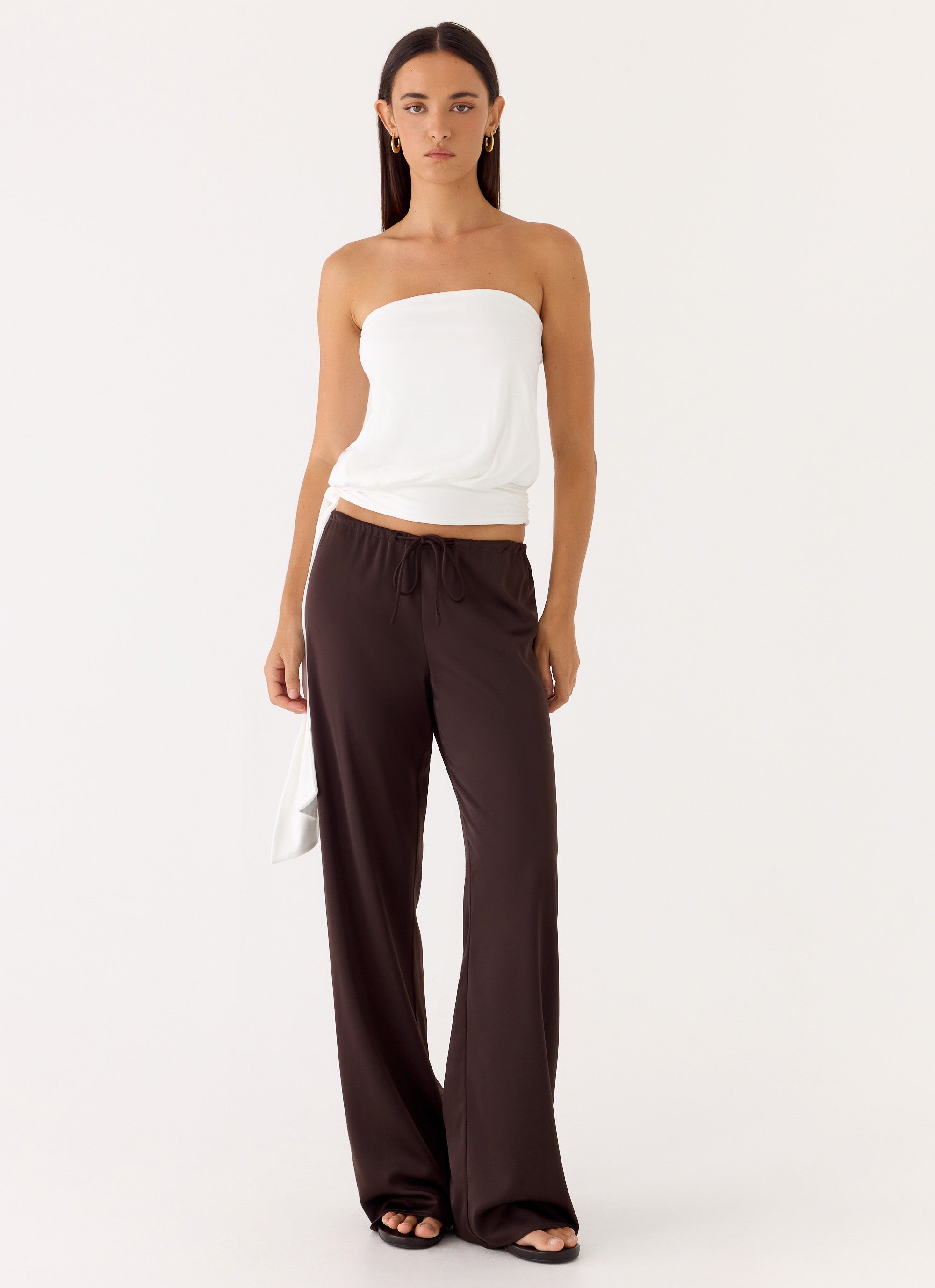 Livia Strapless Top - White