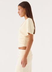 Lorelei Top - Soft Butter Yellow
