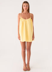 Lorima Mini Dress - Lemon