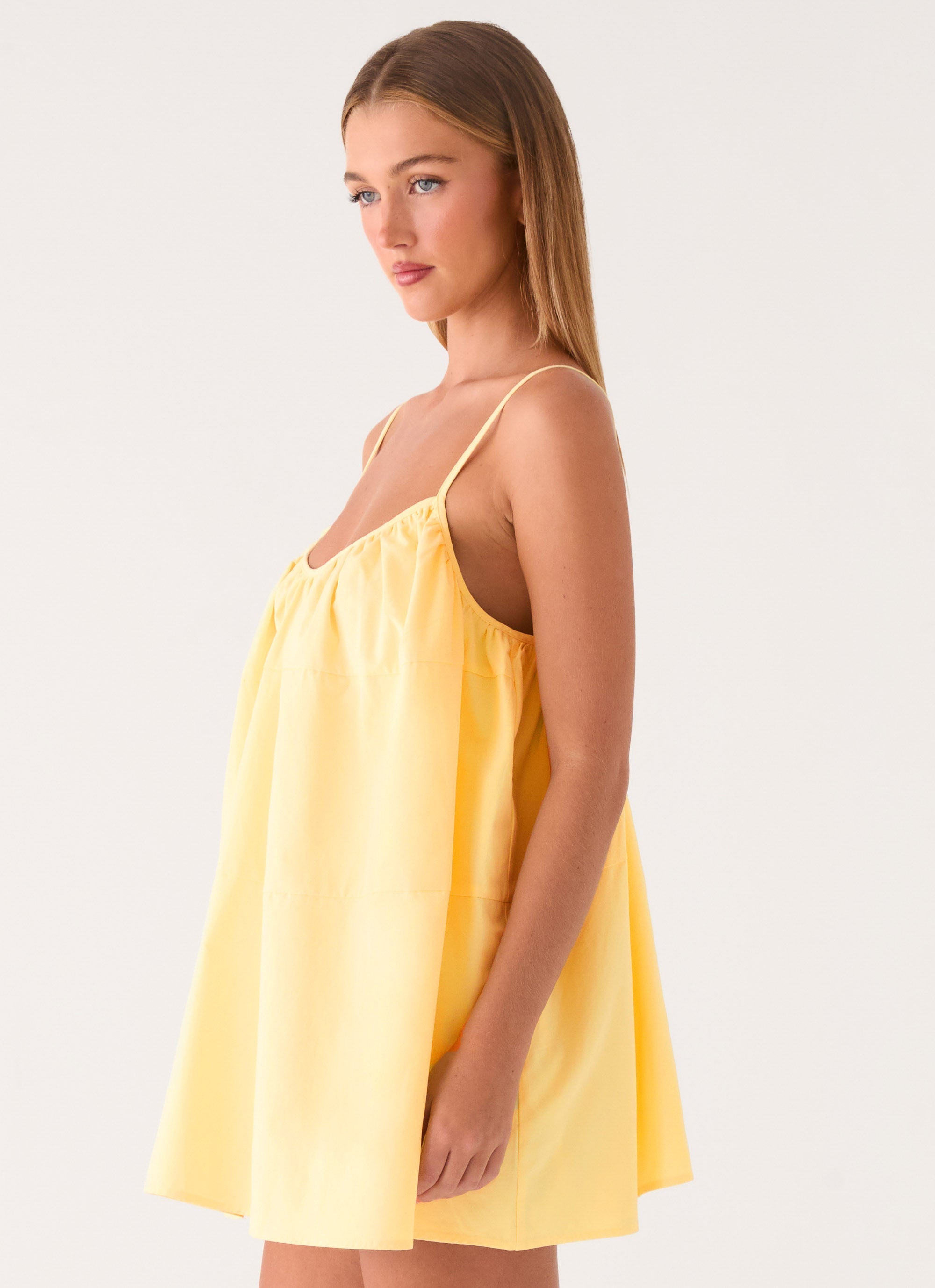 Lorima Mini Dress - Lemon