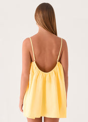 Lorima Mini Dress - Lemon