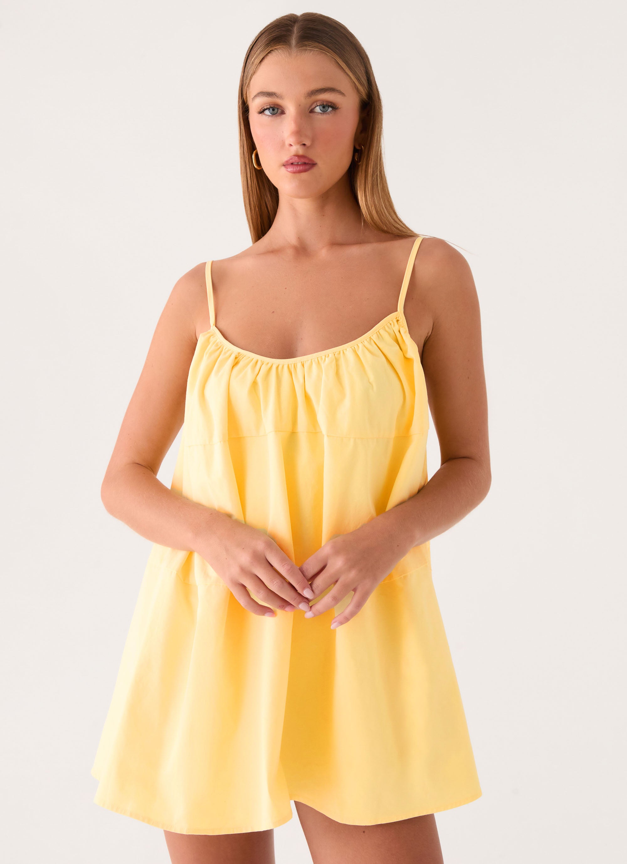 Lorima Mini Dress - Lemon