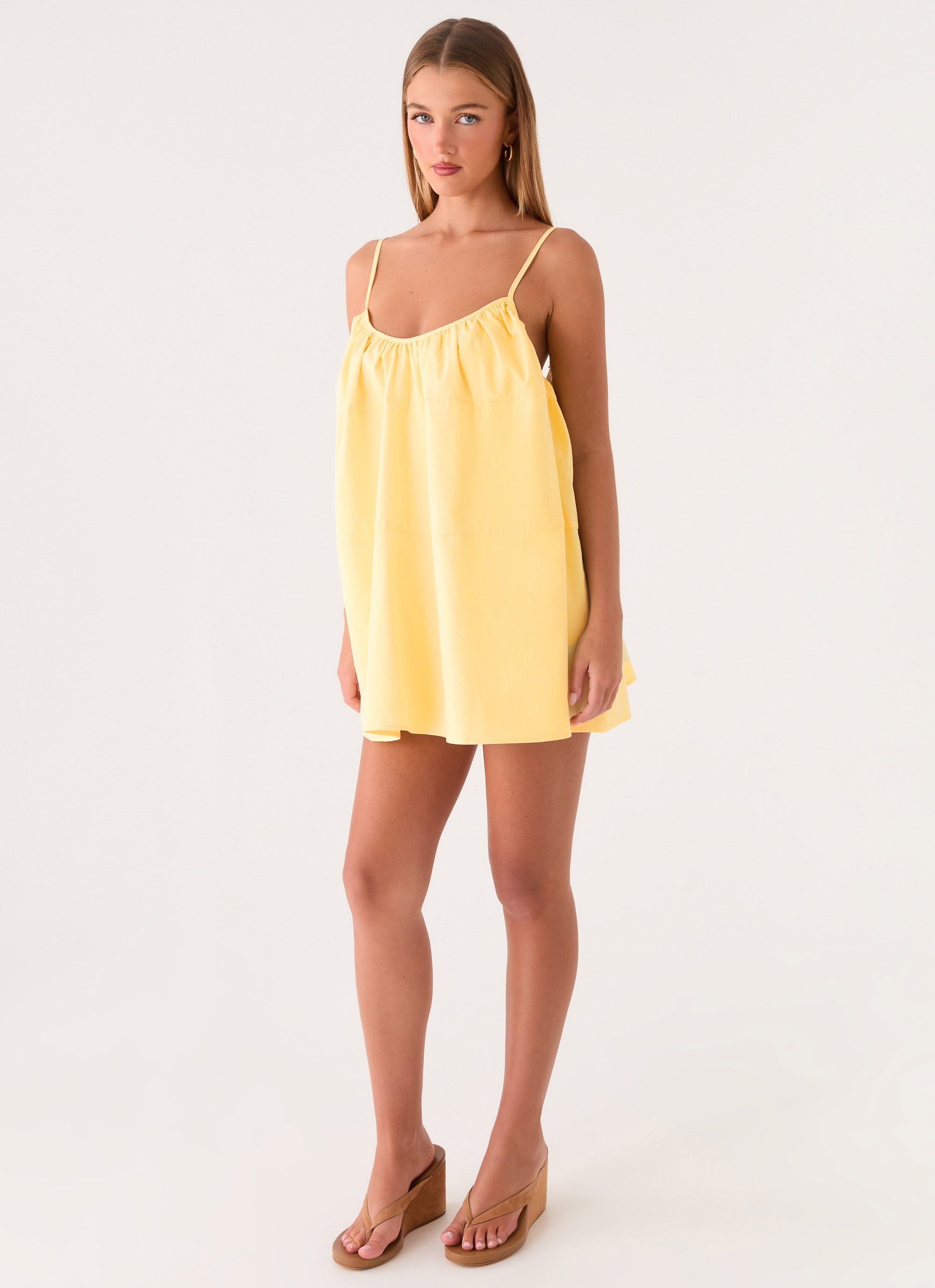 Lorima Mini Dress - Lemon