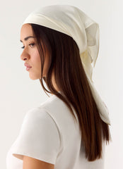 Lover Vibes Head Scarf - Cream