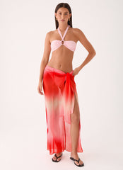 Low Tide Sarong Maxi Skirt - Sunburnt Petal