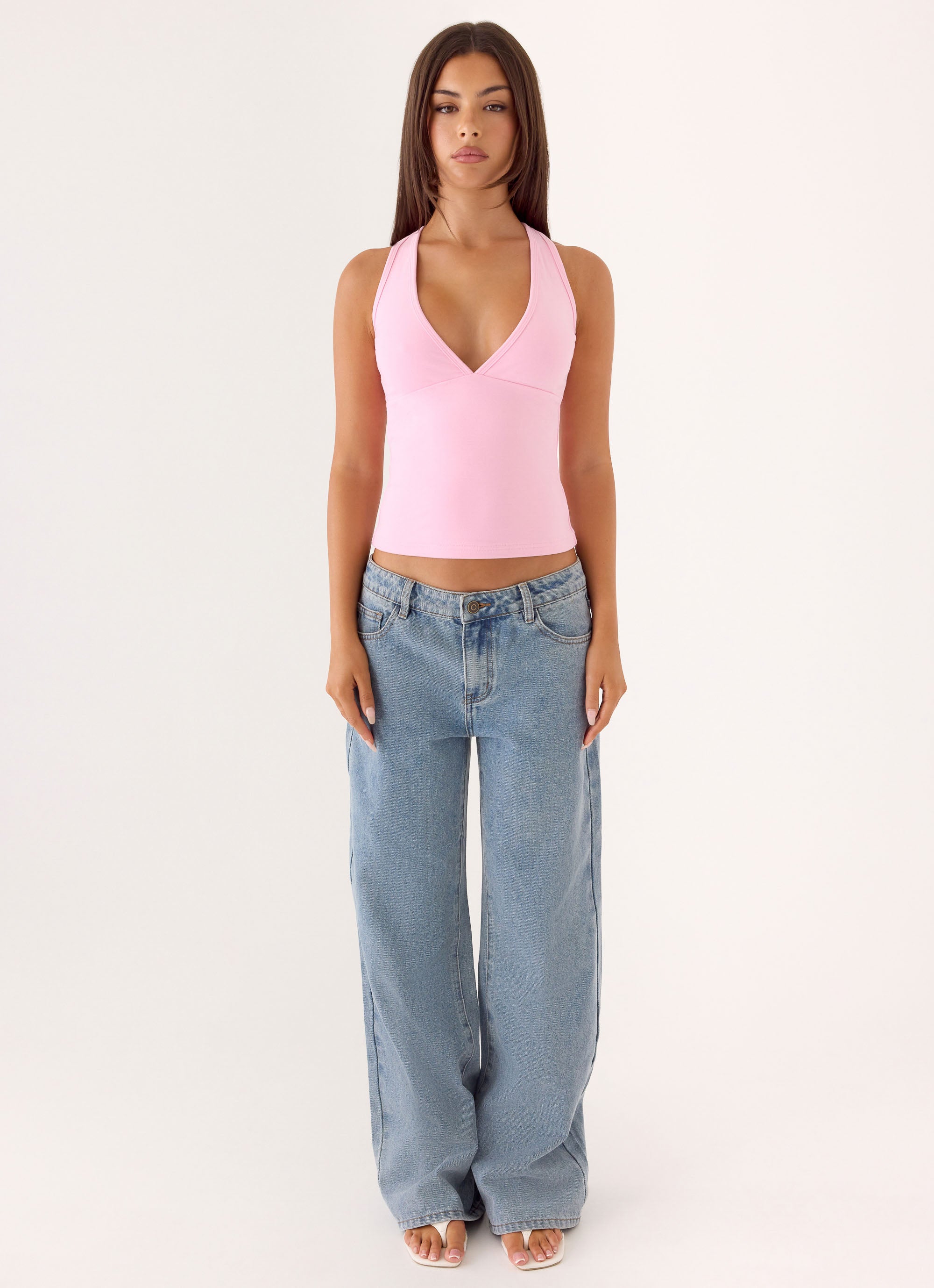 Lua Halter Top - Pink