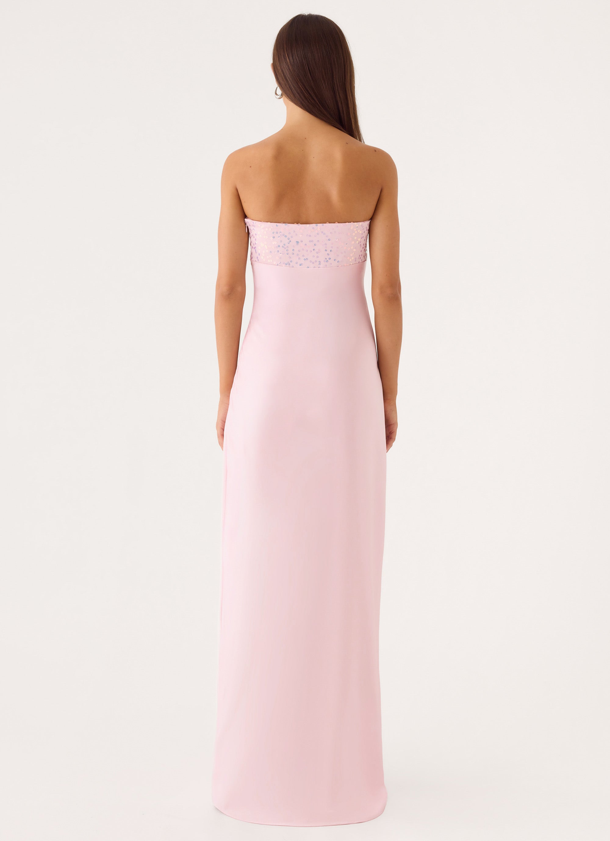 Lucienne Strapless Maxi Dress - Pink