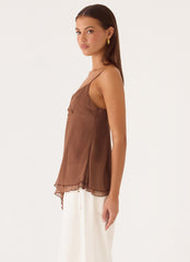 Lurbua Cami Top - Chocolate
