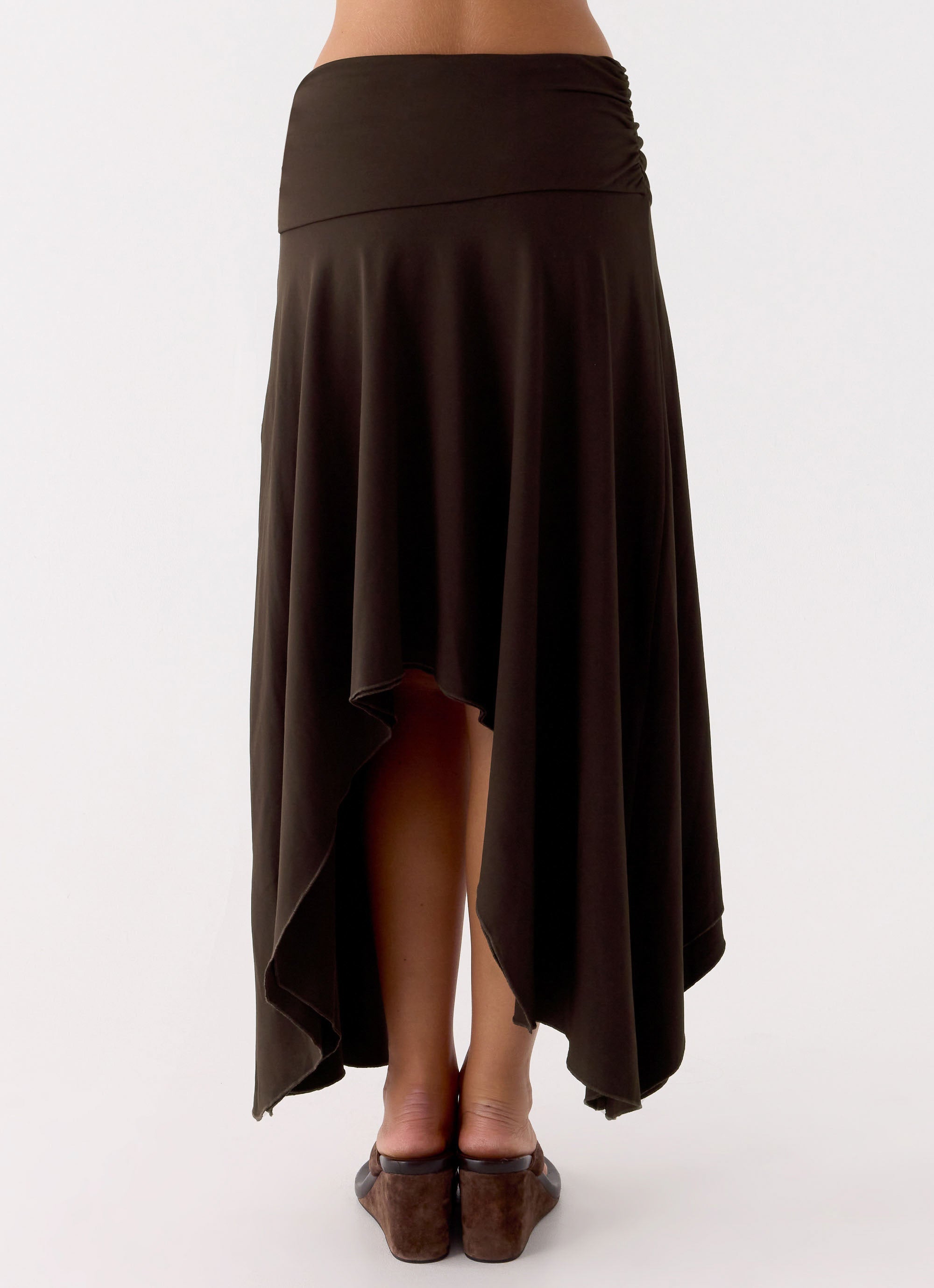 Lycia Midi Skirt - Chocolate