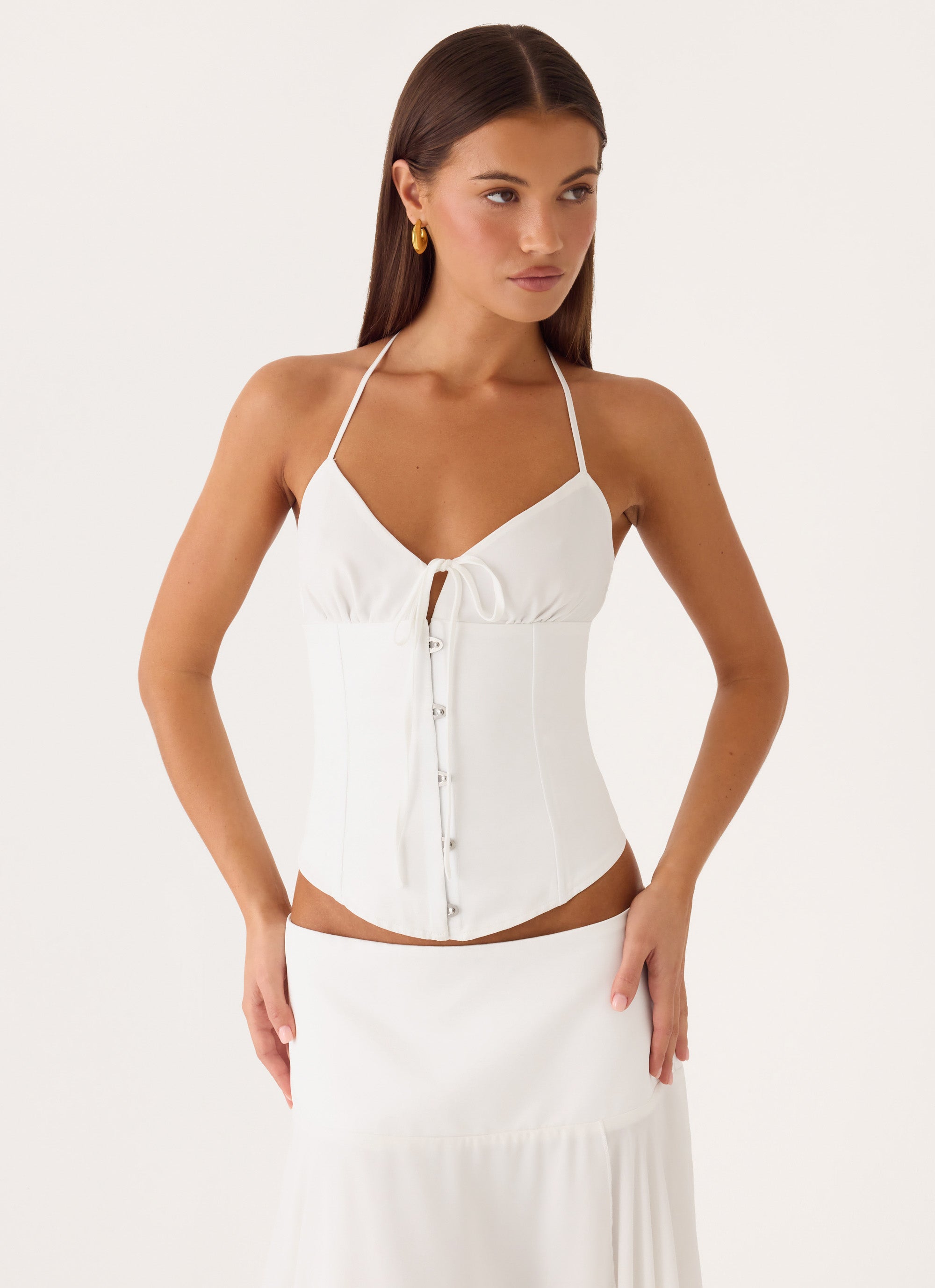 Madi Corset Top - White