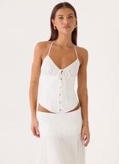 Madi Corset Top - White