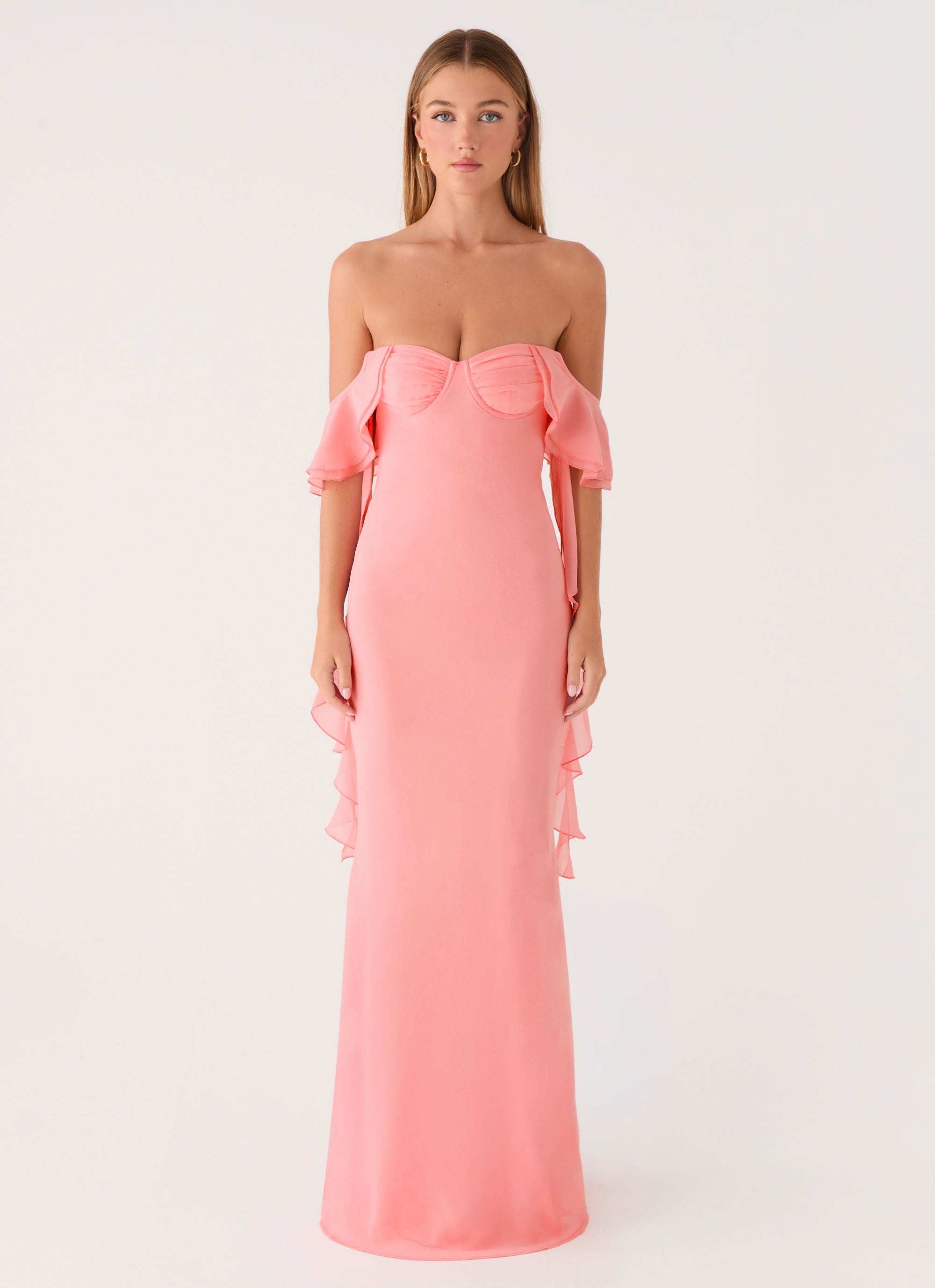 Maliyah Maxi Dress - Peach