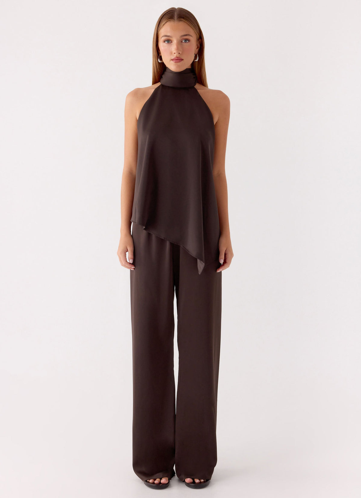 Marah Halter Top - Chocolate