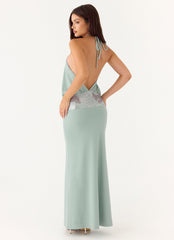 Marcie Halter Maxi Dress - Mint