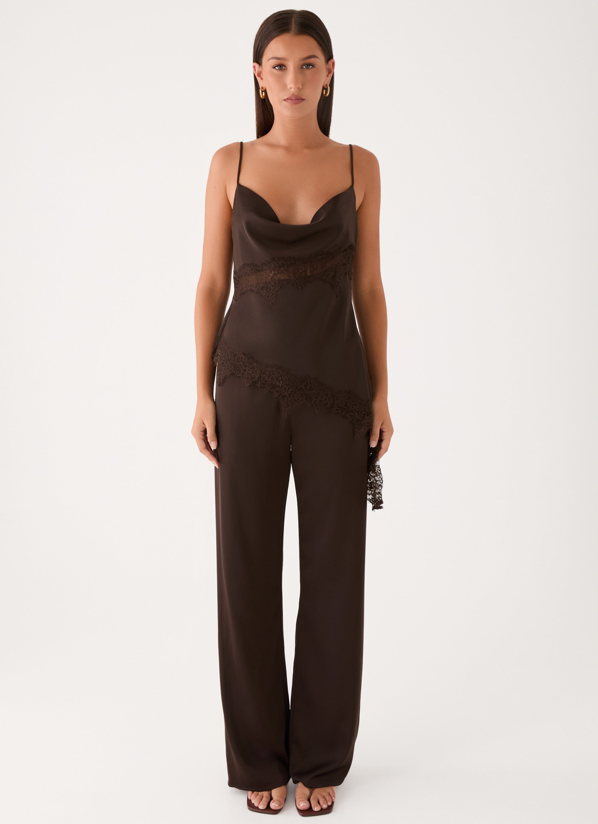 Melisana Cowl Top - Chocolate