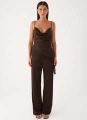 Melisana Cowl Top - Chocolate