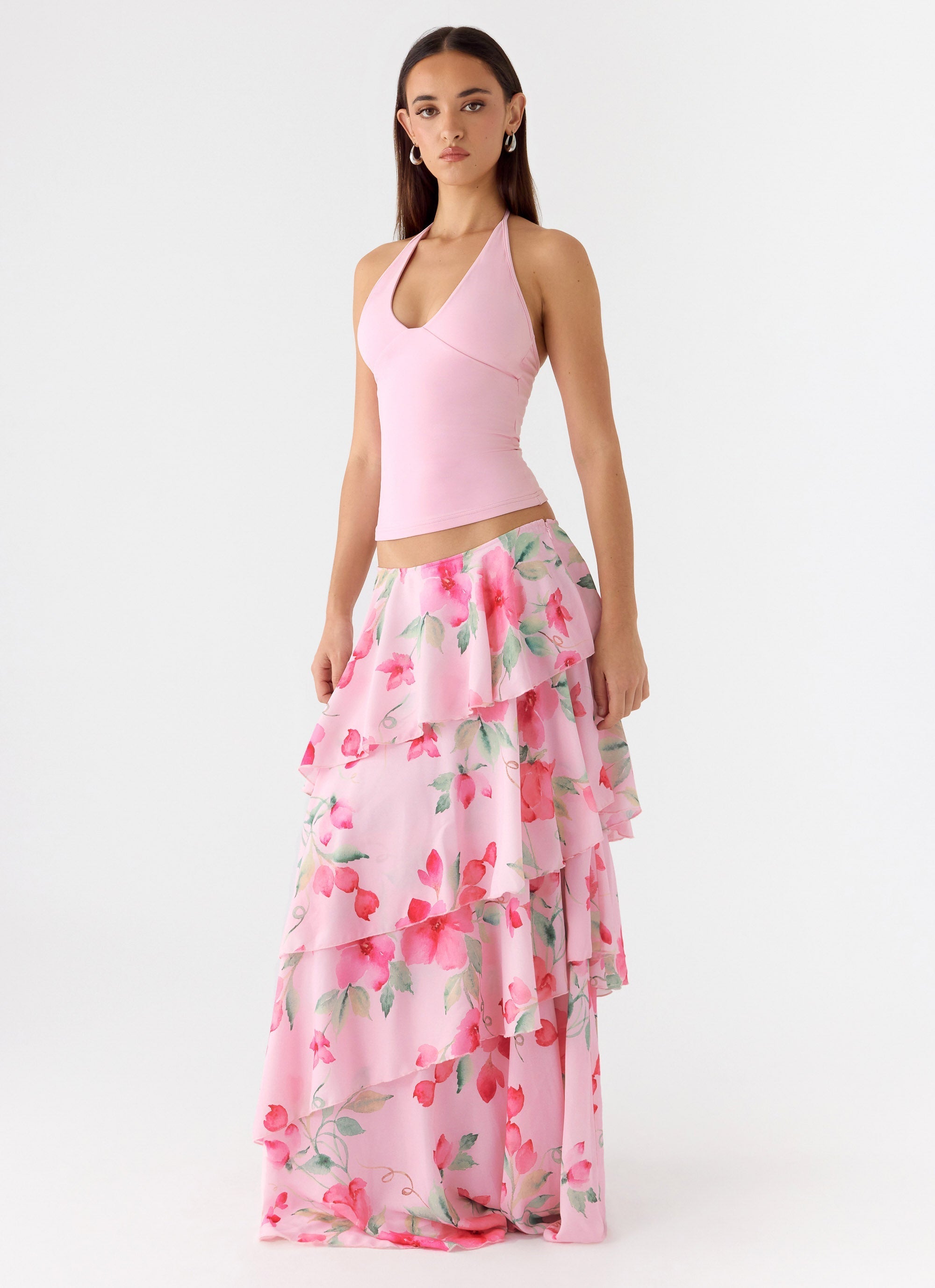 Melody Remedy Tiered Maxi Skirt - Petal Soleil