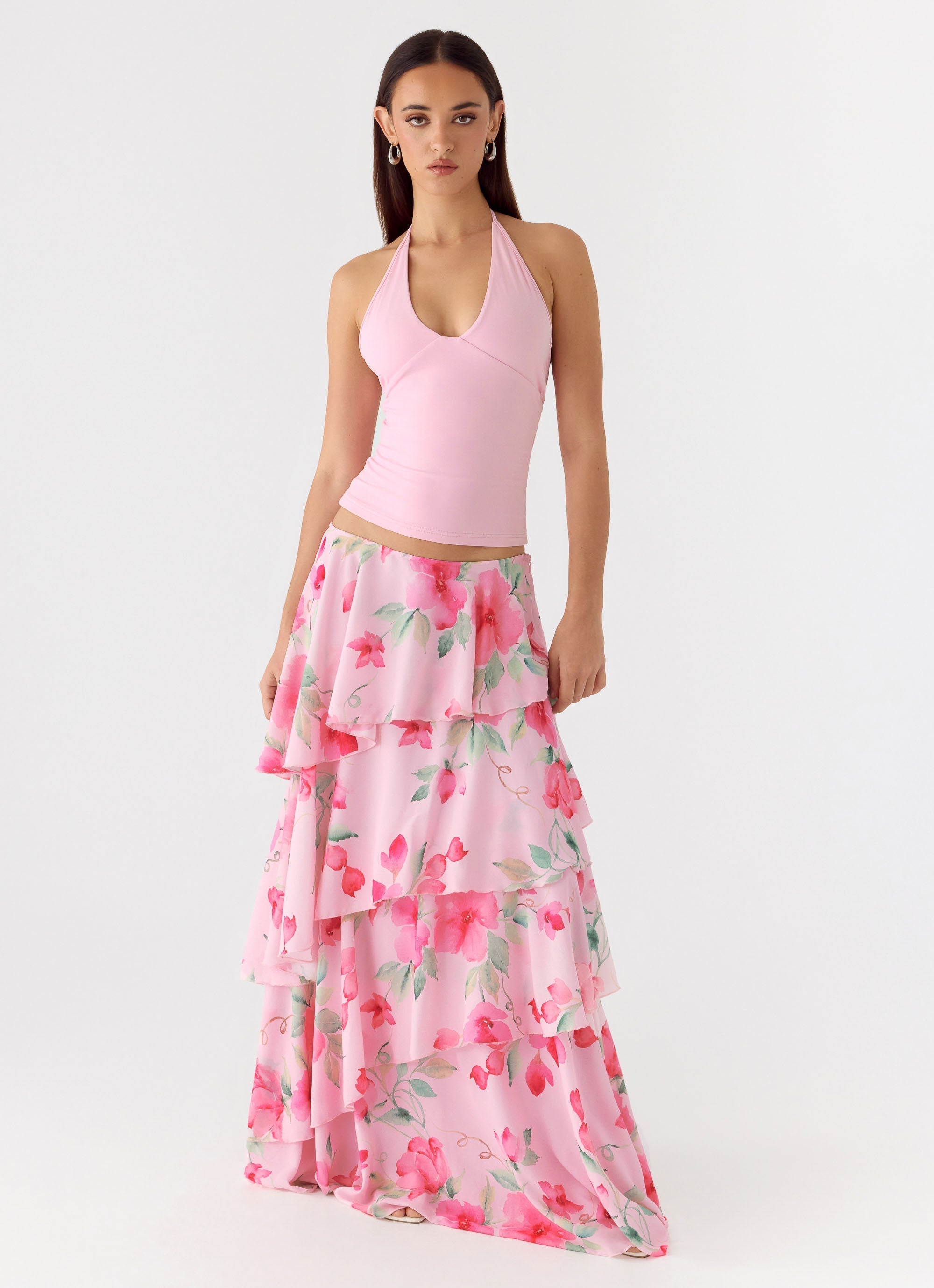 Melody Remedy Tiered Maxi Skirt - Petal Soleil