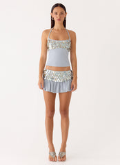 Merinda Skort - Misty Blue