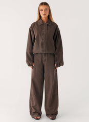 Midwest Low Rise Denim Jeans - Light Wash Chocolate