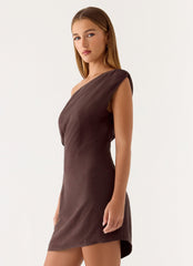 Mischa Mini Dress - Chocolate Drizzle