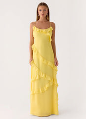 Mishal Maxi Dress - Bright Lemon