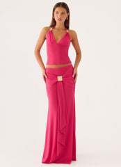 Miyah Maxi Skirt - Berry
