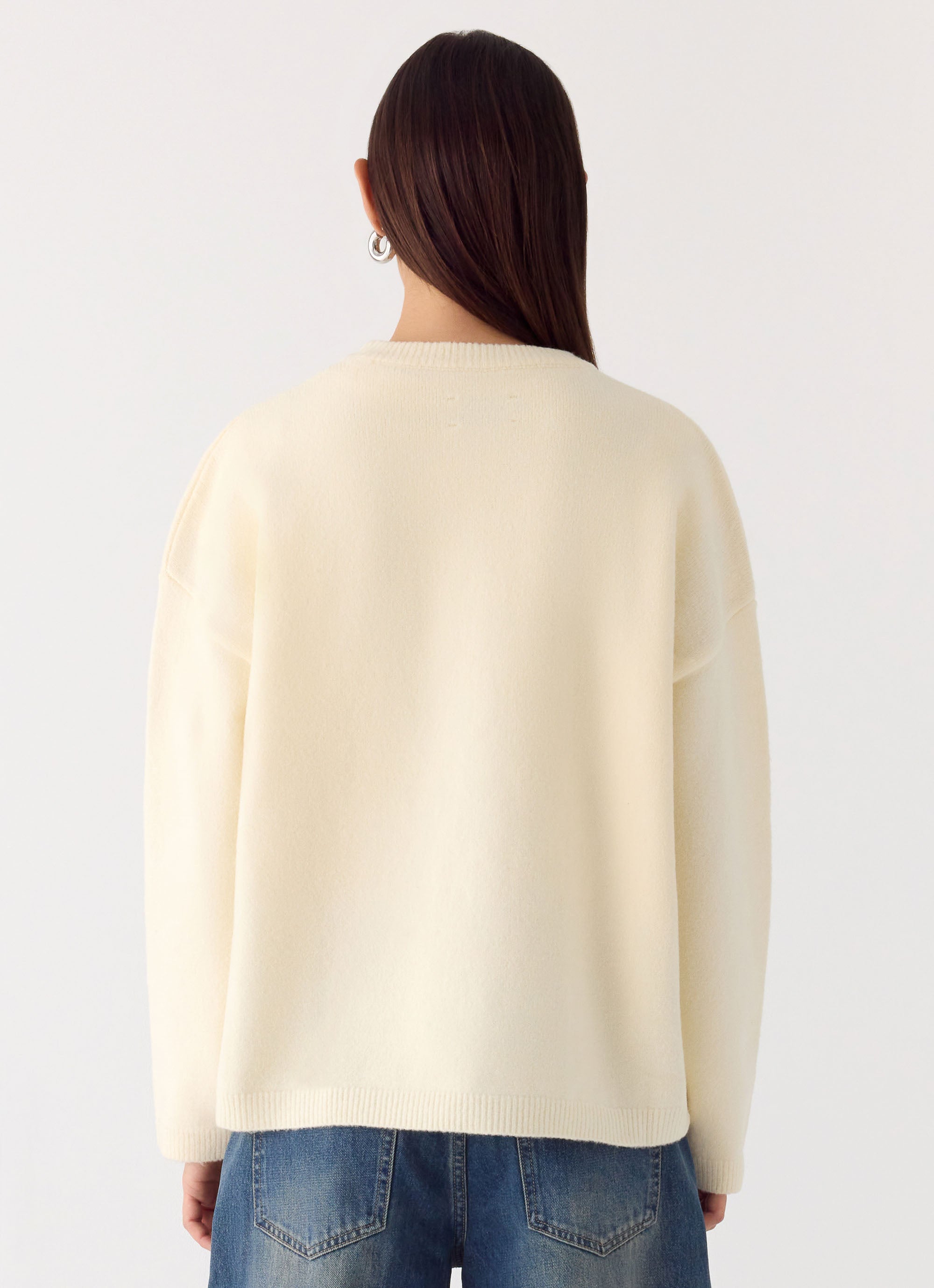 Miyuki Knit Sweater - Cream