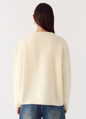 Miyuki Knit Sweater - Cream