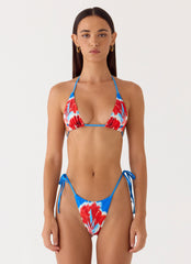 Mommae Halter Bikini Top - Twilight Petal
