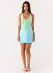 Mora Sequin Mini Dress - Sea Ombre
