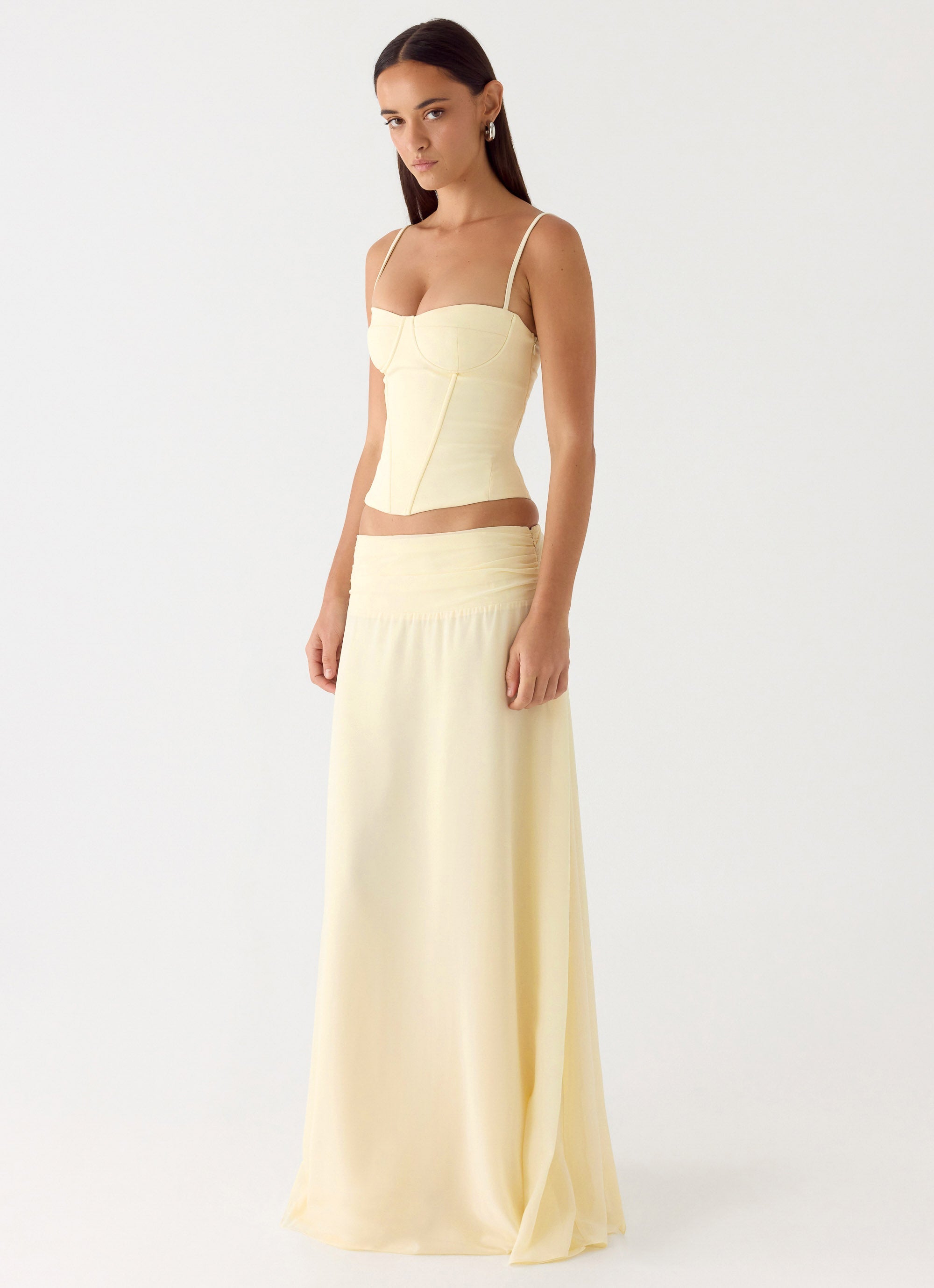 Natalya Maxi Skirt - Yellow