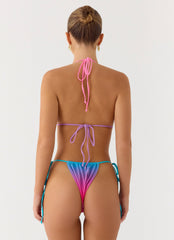 Natti Shell Halter Bikini Top - Disco Ombre