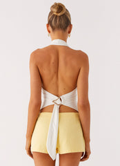 No Rush Top - White