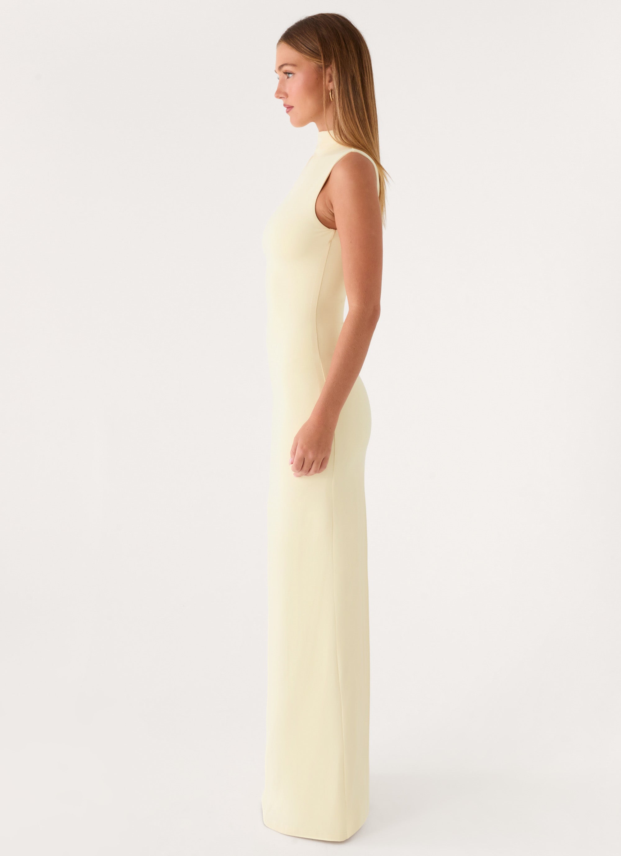 On My Time Maxi Dress - Baby Yellow