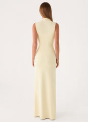 On My Time Maxi Dress - Baby Yellow