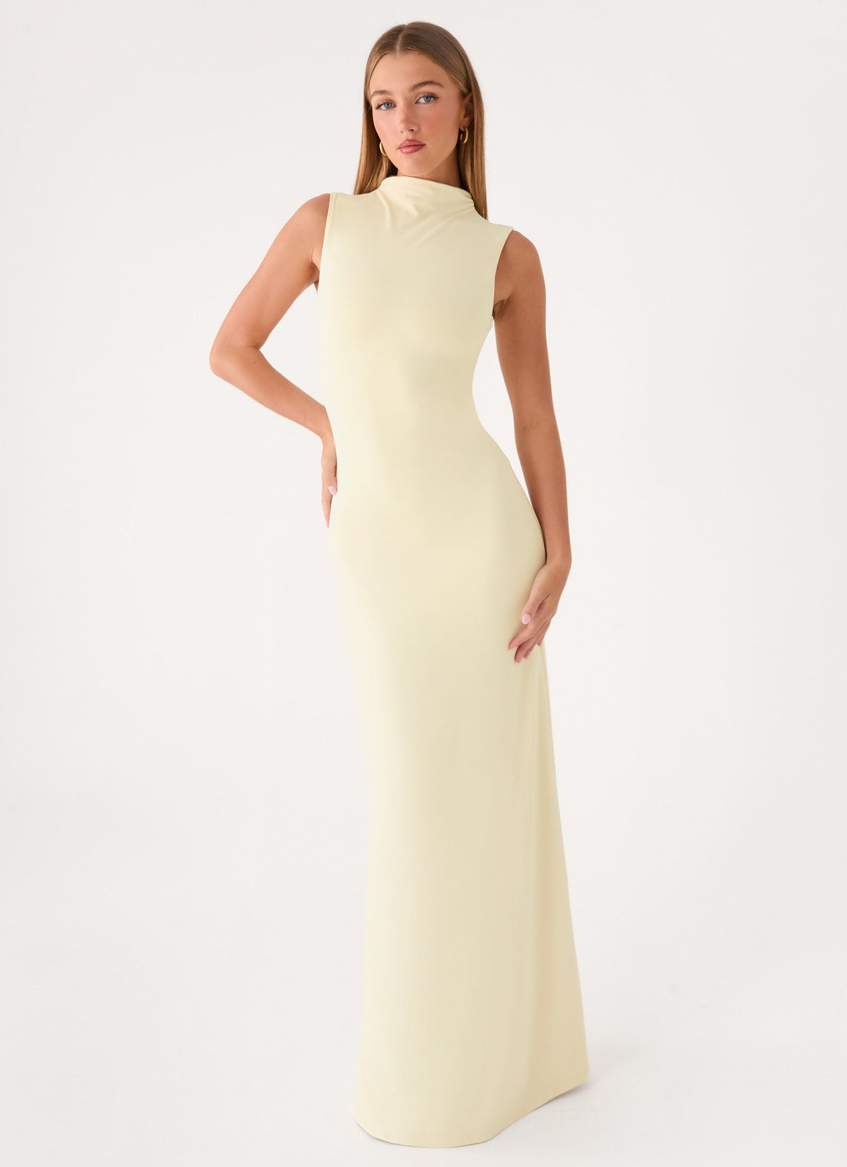 On My Time Maxi Dress - Baby Yellow