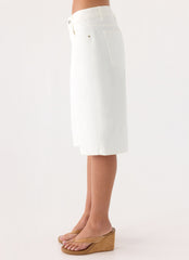 Orleans Denim Jorts - White