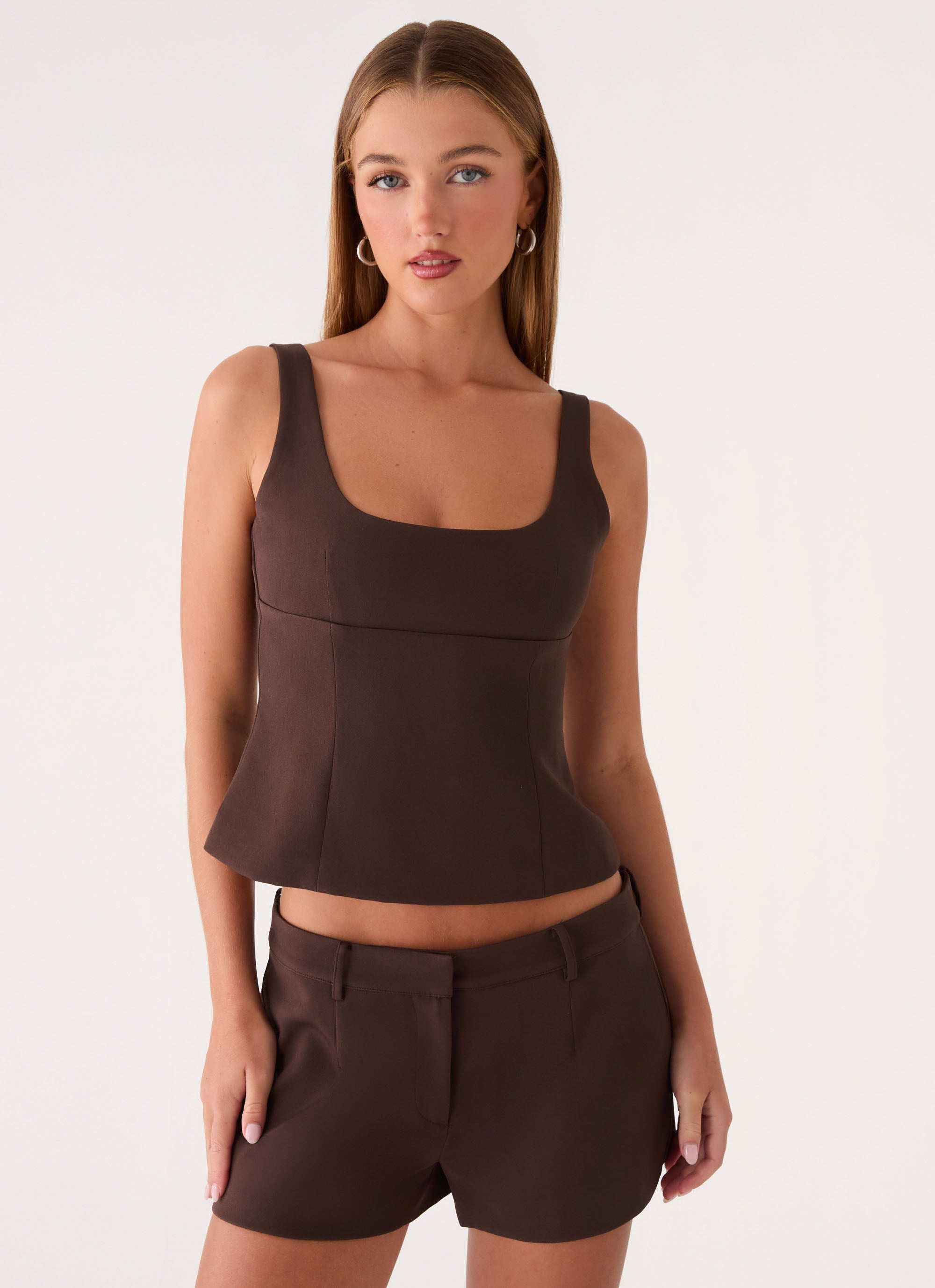 Oslo Mini Shorts - Chocolate