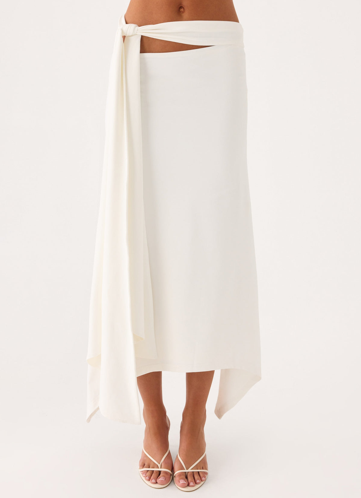 Overdrive Midi Skirt - White