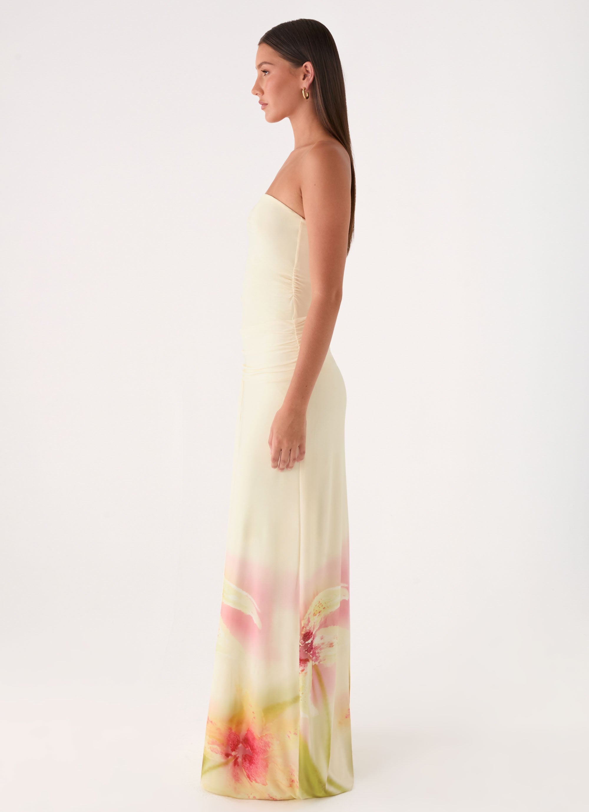 Palomar Strapless Maxi Dress - Soft Lily