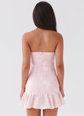 Young Heart Mini Dress - Pink Petal