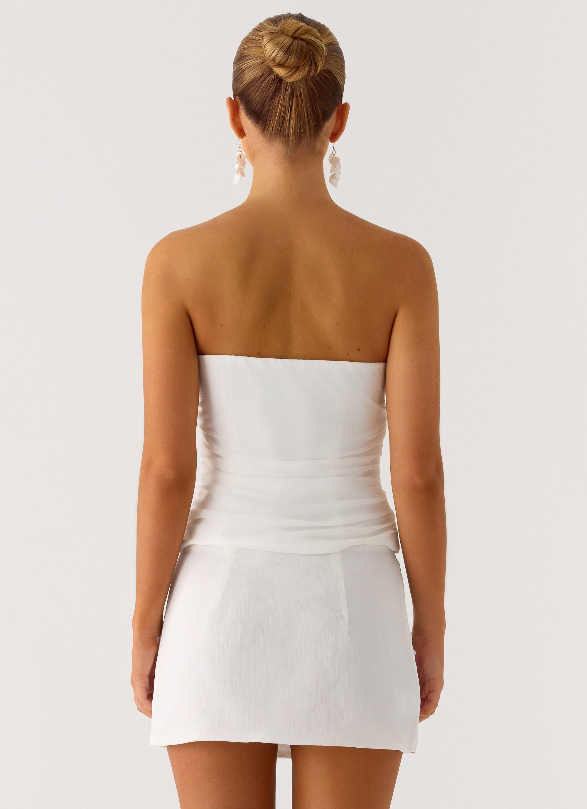 Perfect Celebrity Beaded Top - White