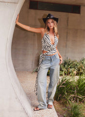 Poppy Low Rise Denim Jeans - Vintage Denim