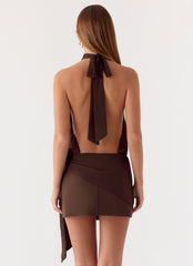 Power Up Mini Dress - Rose Taupe